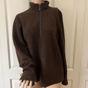 Ivanhoe of Sweden Wool Zip Up Jacket 42